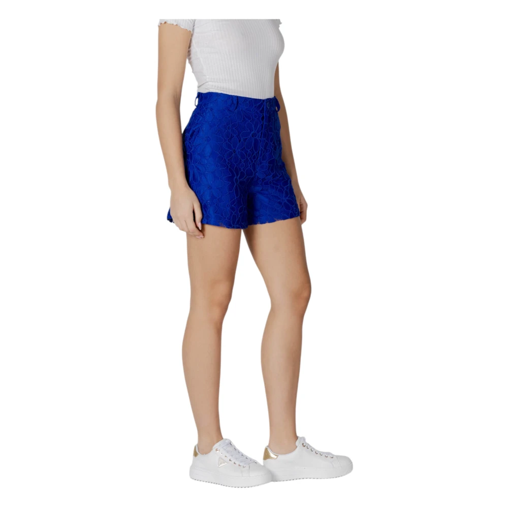 Desigual Polyester Dames Shorts Collectie Blue Dames