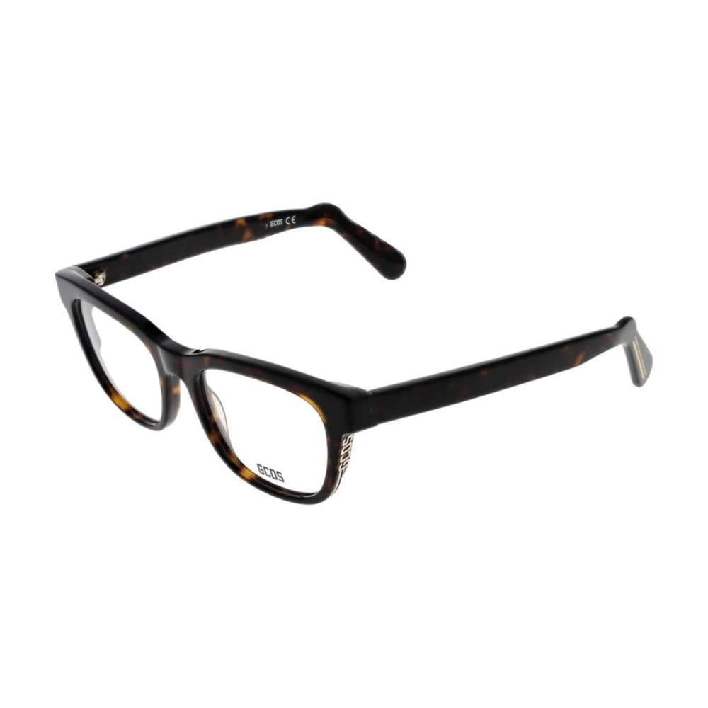 Gcds Unisex Brown Glasses, One Size, Square Optical Frames