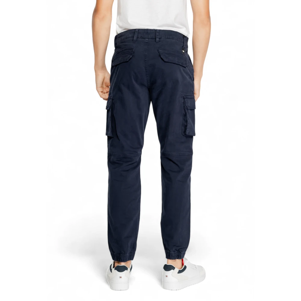 GAS Heren Gym Flap Broek Blue Heren