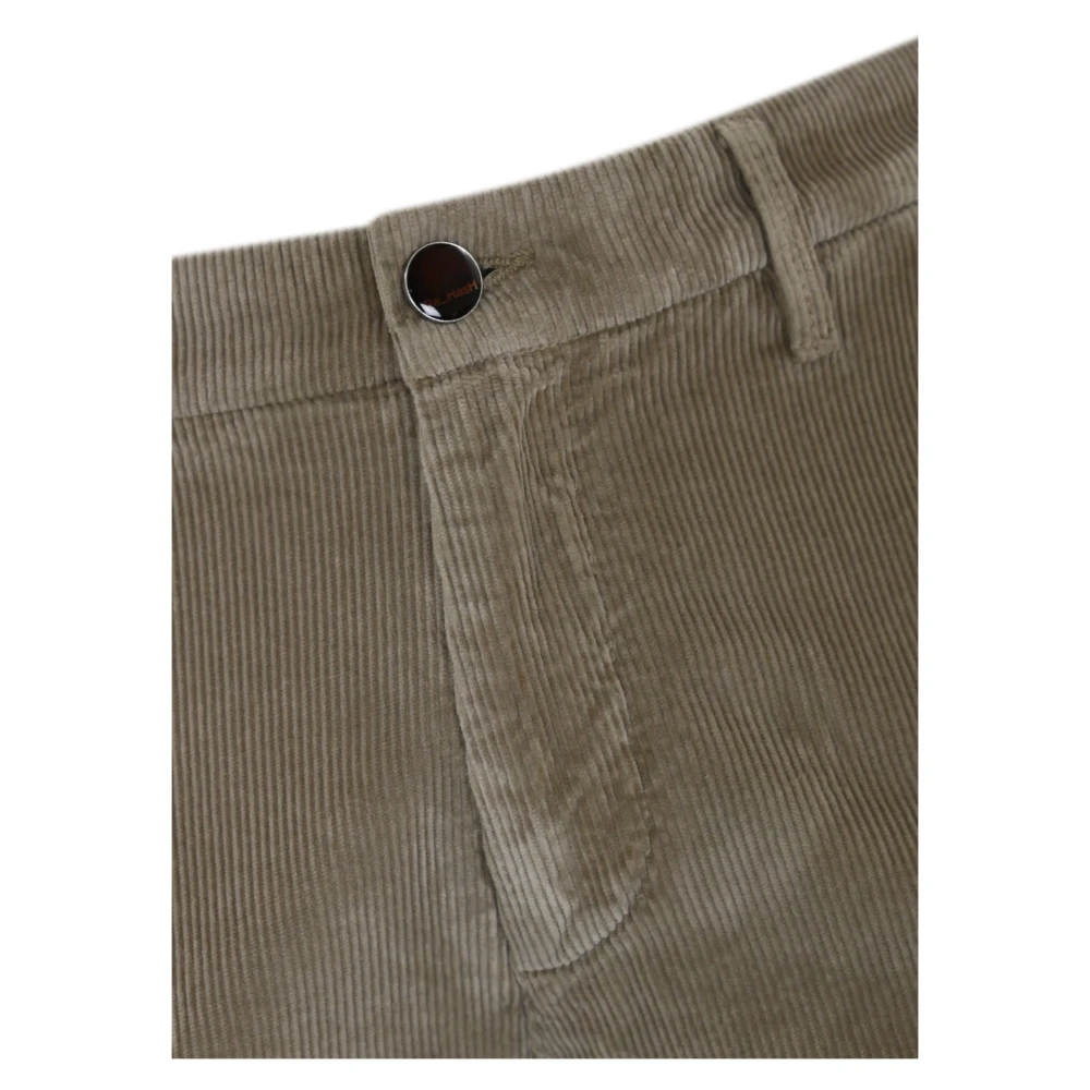 Re-Hash Fluweel Herenbroek Slim Fit Beige Heren