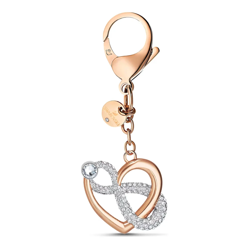 Swarovski Women's White Handbag Charm Infinity Symbol And Heart Infinite 5530885