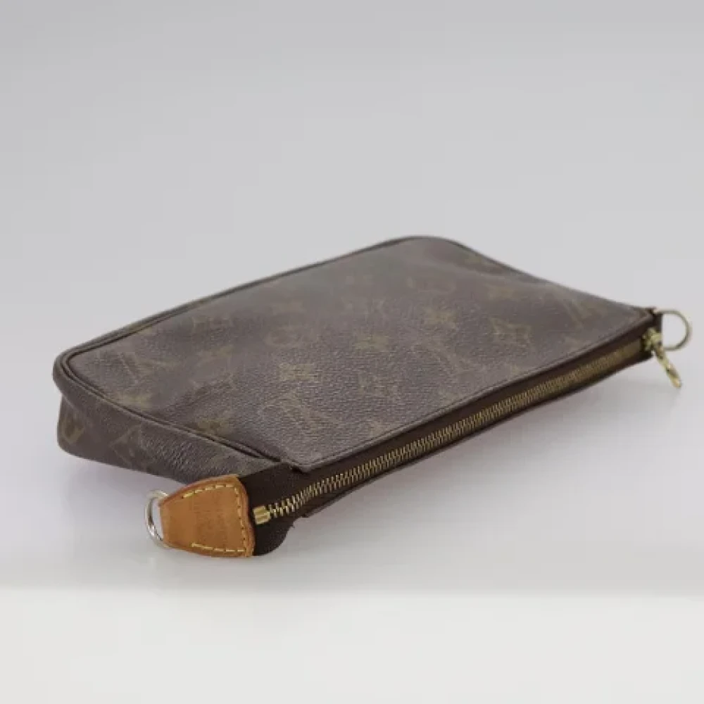 Louis Vuitton Vintage Pre-owned Canvas clutches Brown Dames