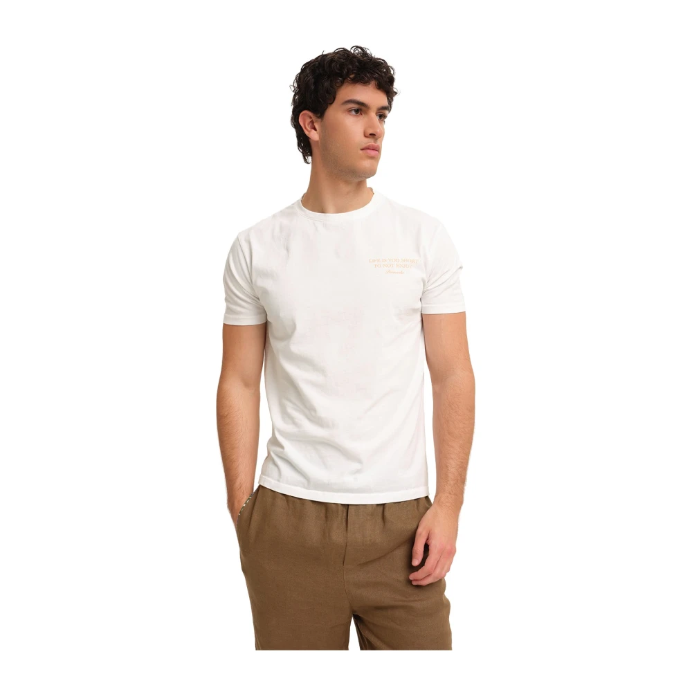 Peninsula Italiaanse Kunst T-shirt Print White Heren