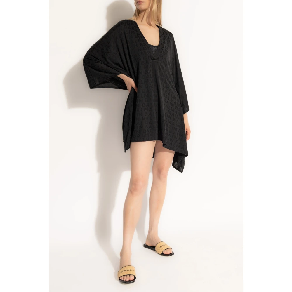 Balmain Korte strandjurk Black Dames