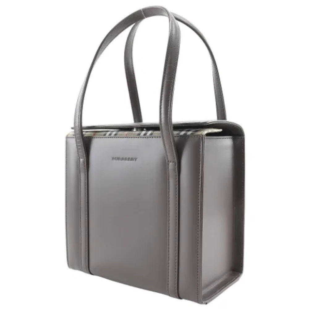 Burberry Vintage Pre-owned Leather handbags Brown Dames