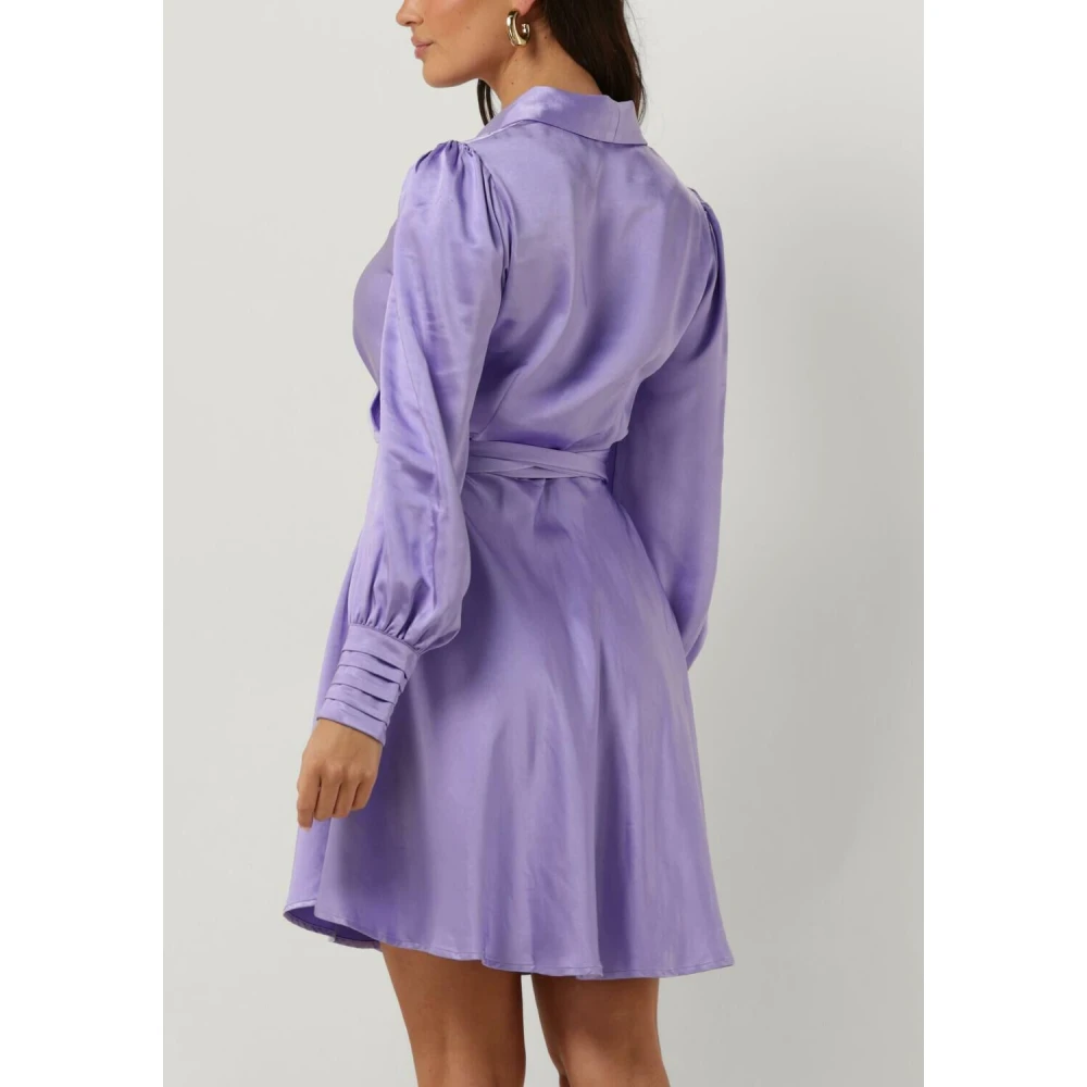 Notre-v Dames Jurken Nv-doris Satin Dress Purple Dames
