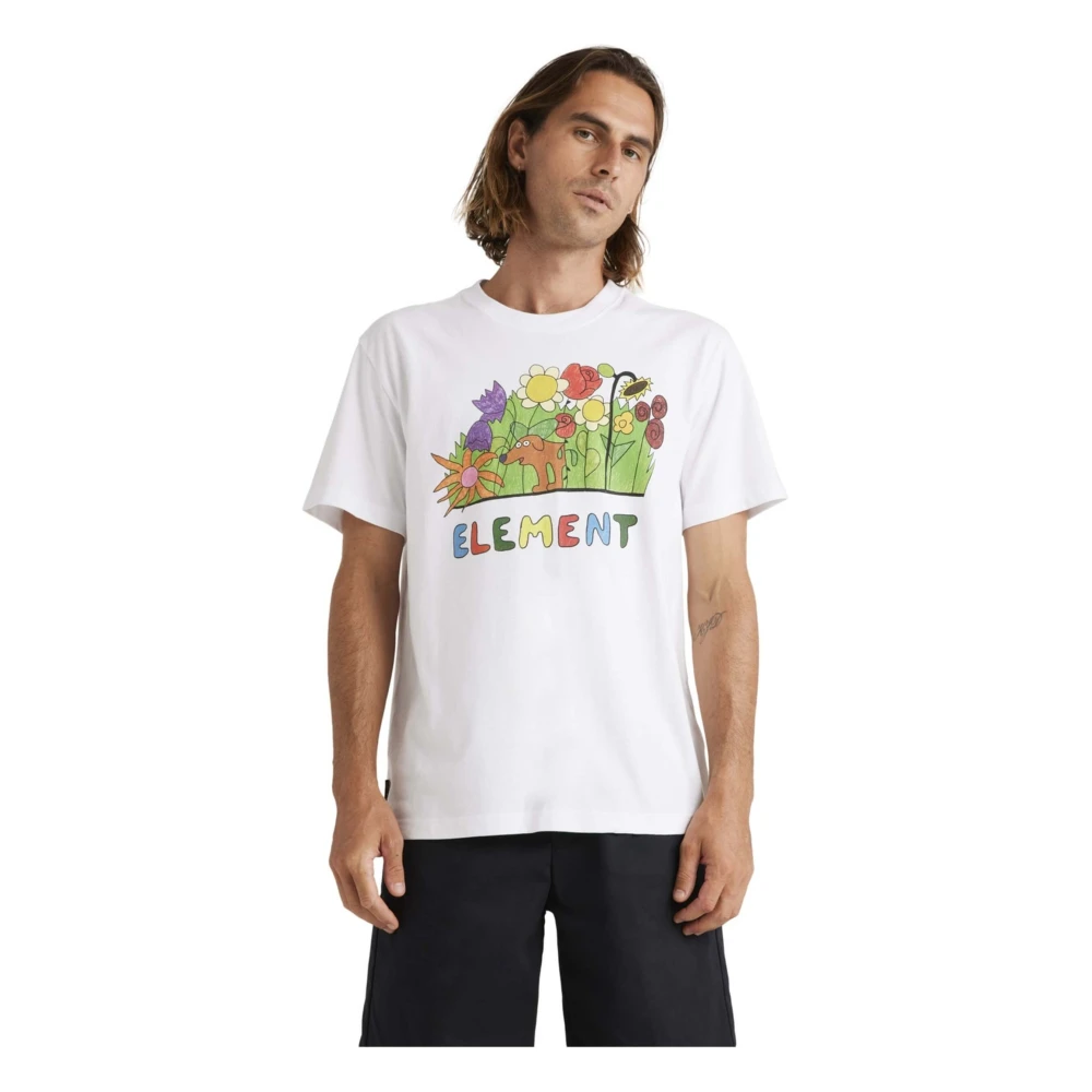 Element Lctxe Sniffing The Flowers T-shirt White Heren