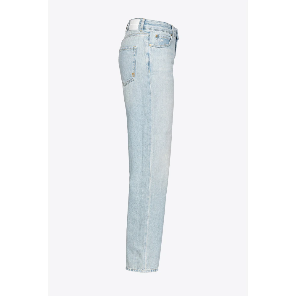 pinko Vintage Denim Boyfriend Jeans Blue Dames