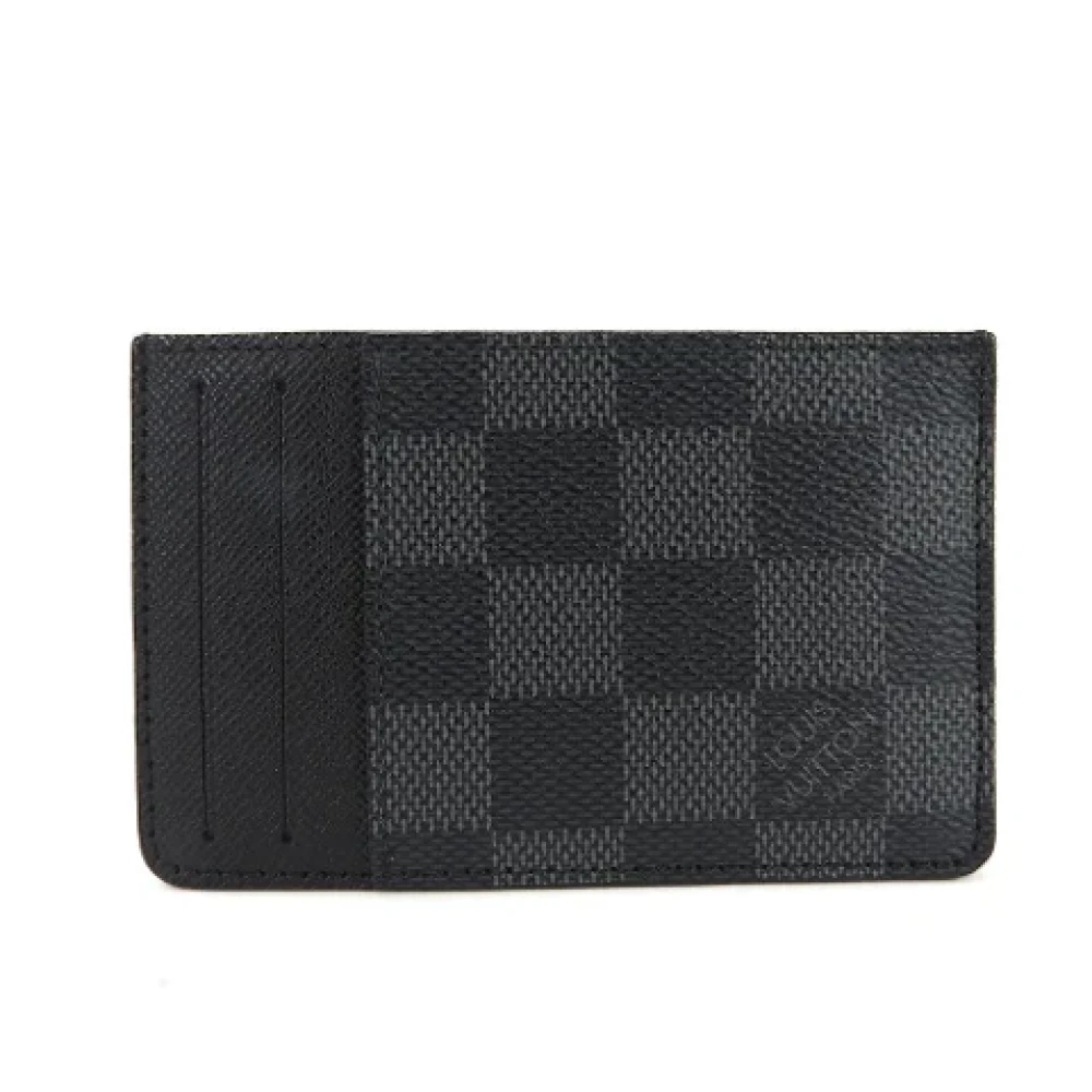 Louis Vuitton Vintage Pre-owned Canvas wallets Black Heren