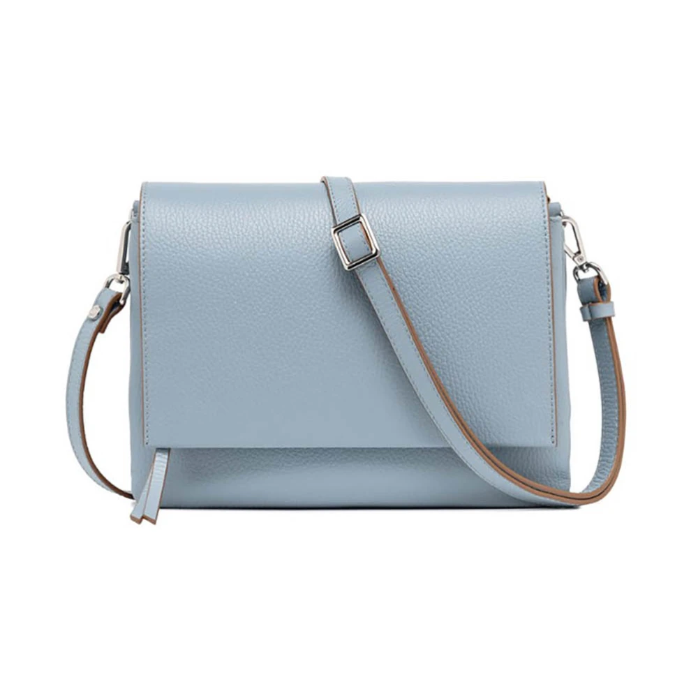 Gianni Chiarini Blauwe Leren Handtas Three Firenze Blue Dames