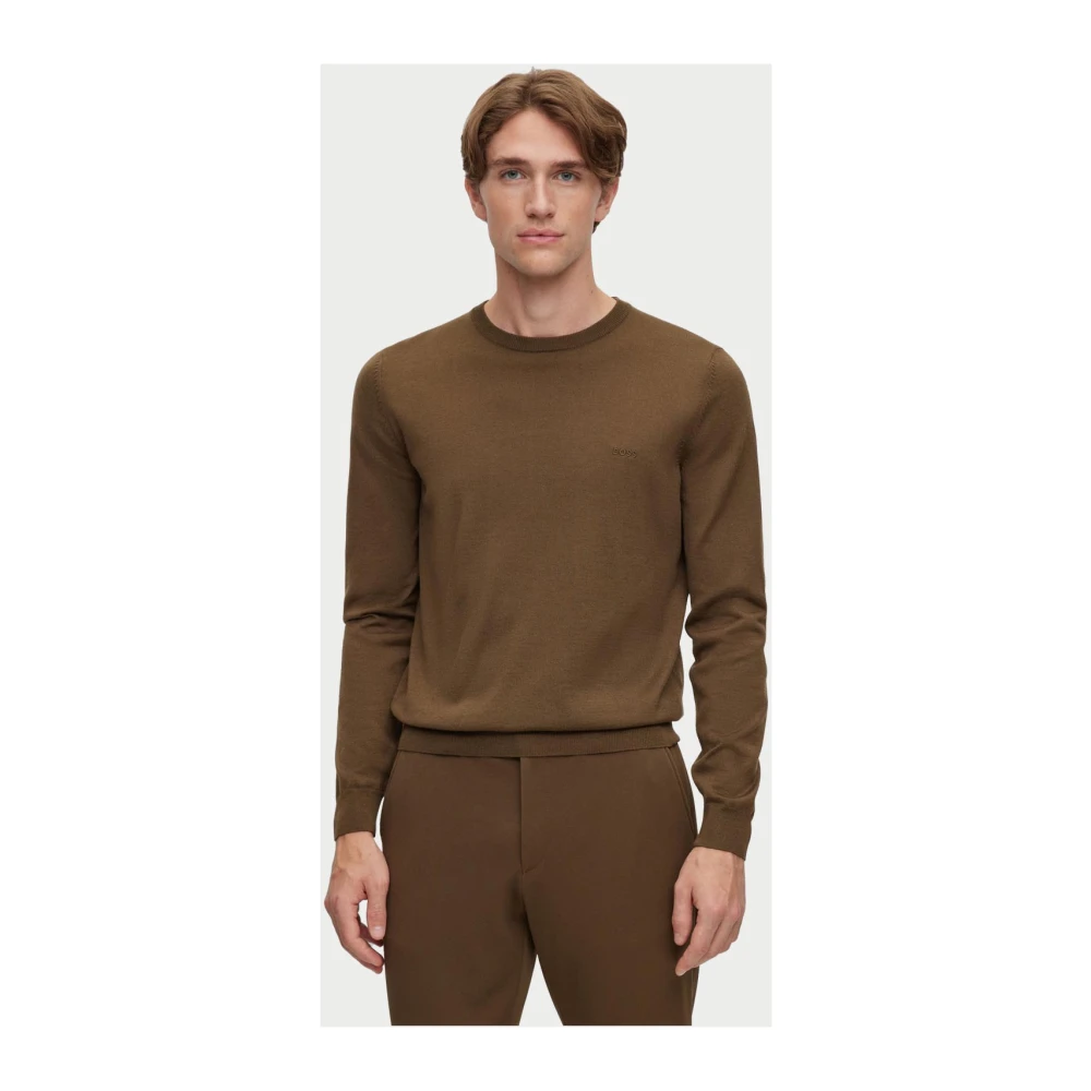Hugo Boss Groene Crew Neck Sweater Green Heren