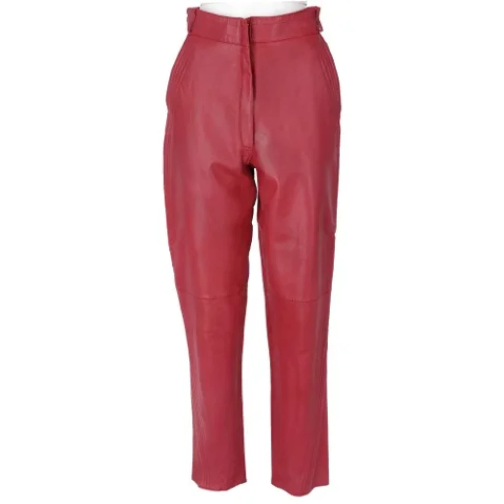 Versace Pre-owned Leather bottoms Red Dames