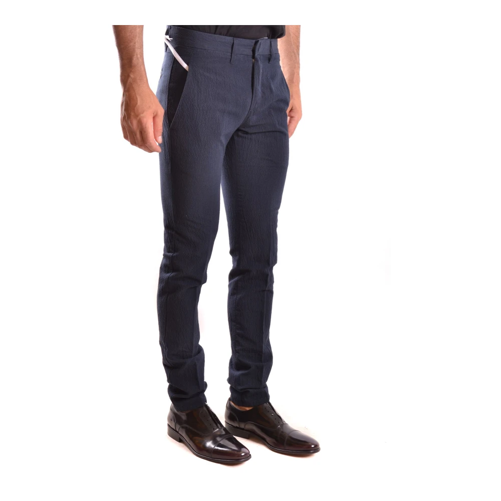 Dondup Blauwe Linnen Broek Ss17 Blue Heren