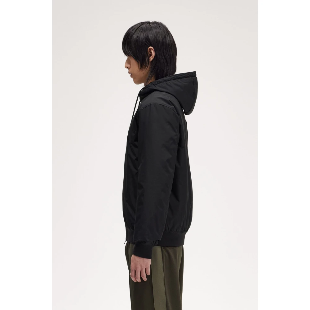 Fred Perry Zwarte Brentham Hoodie Jas Black Heren