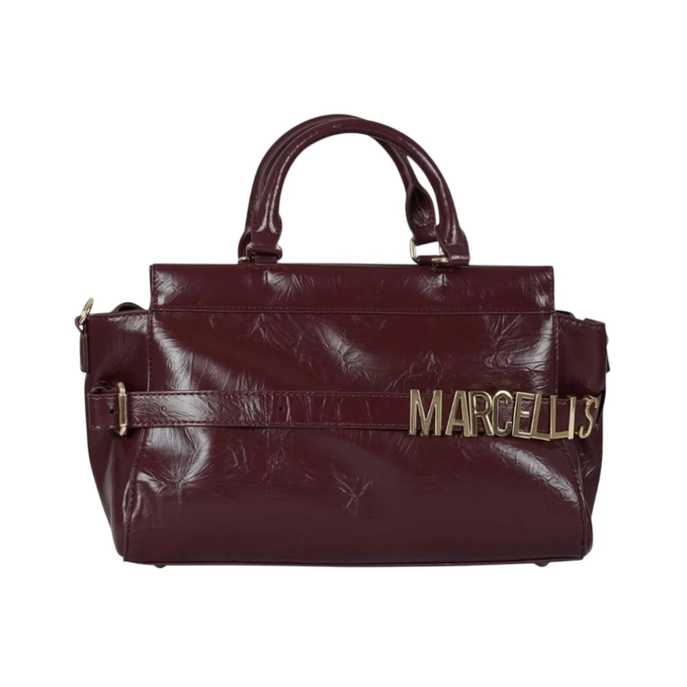 Marc Ellis Bordeaux PU Schoudertas Heather Red Dames