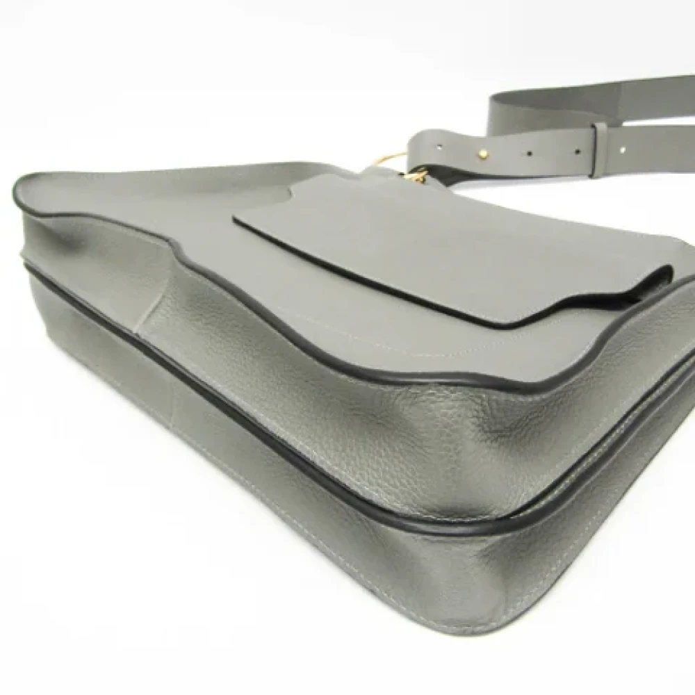 Marni Pre-owned Leather shoulder-bags Gray Dames