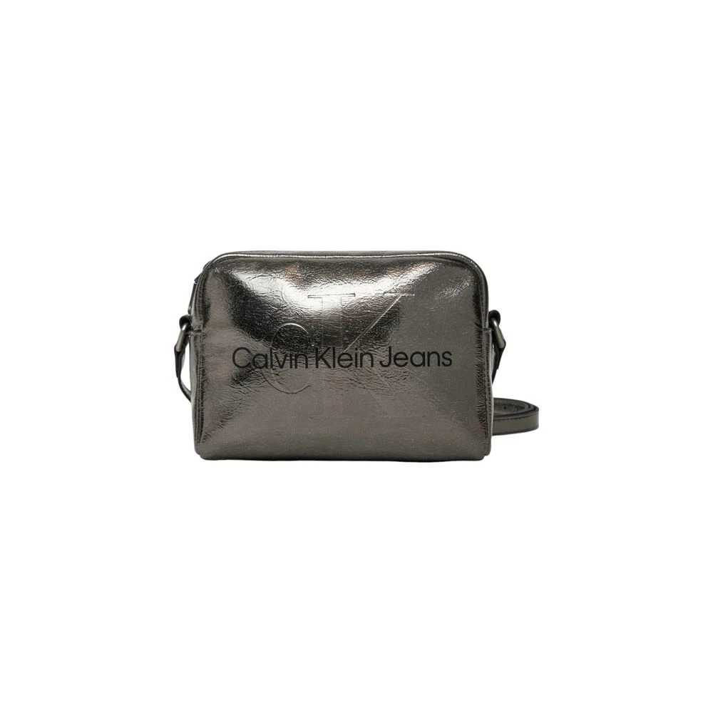 Calvin Klein Jeans Grijze Polyurethaan Handtas Herfst Winter Collectie Gray Dames
