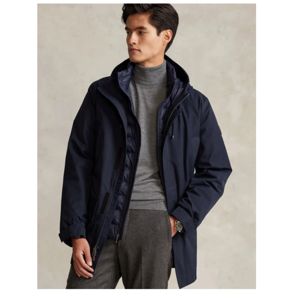 Polo Ralph Lauren 2-in-1 Parka met Gewatteerde Voering Blue Heren