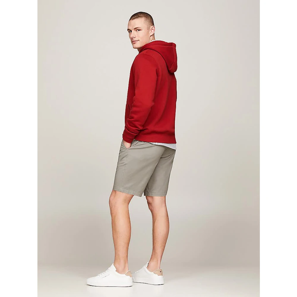 Tommy Hilfiger Donkere Magma Logo Hoodie Red Heren