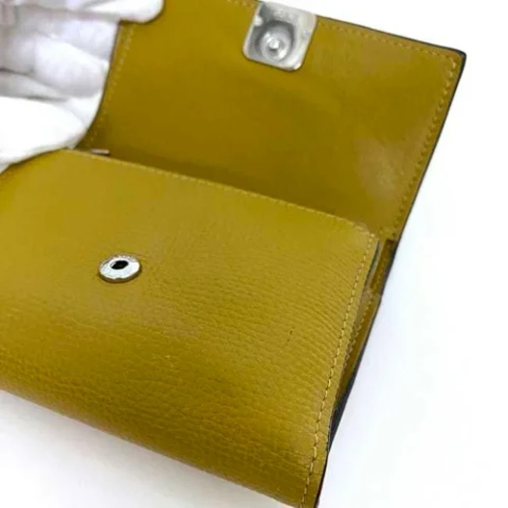 Loewe Pre-owned Leather wallets Green Dames