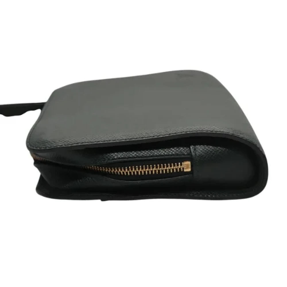 Louis Vuitton Vintage Pre-owned Leather clutches Green Dames