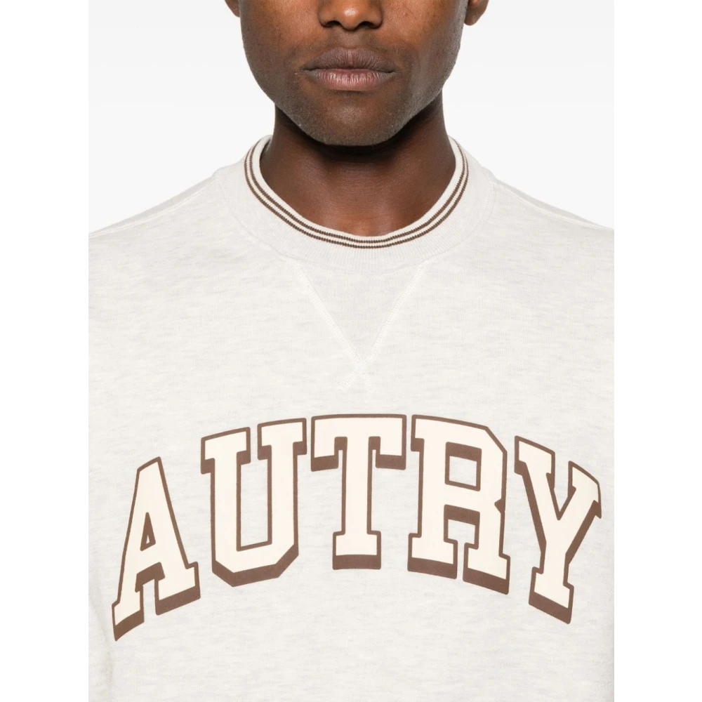Autry Gestreepte rand trui White Heren