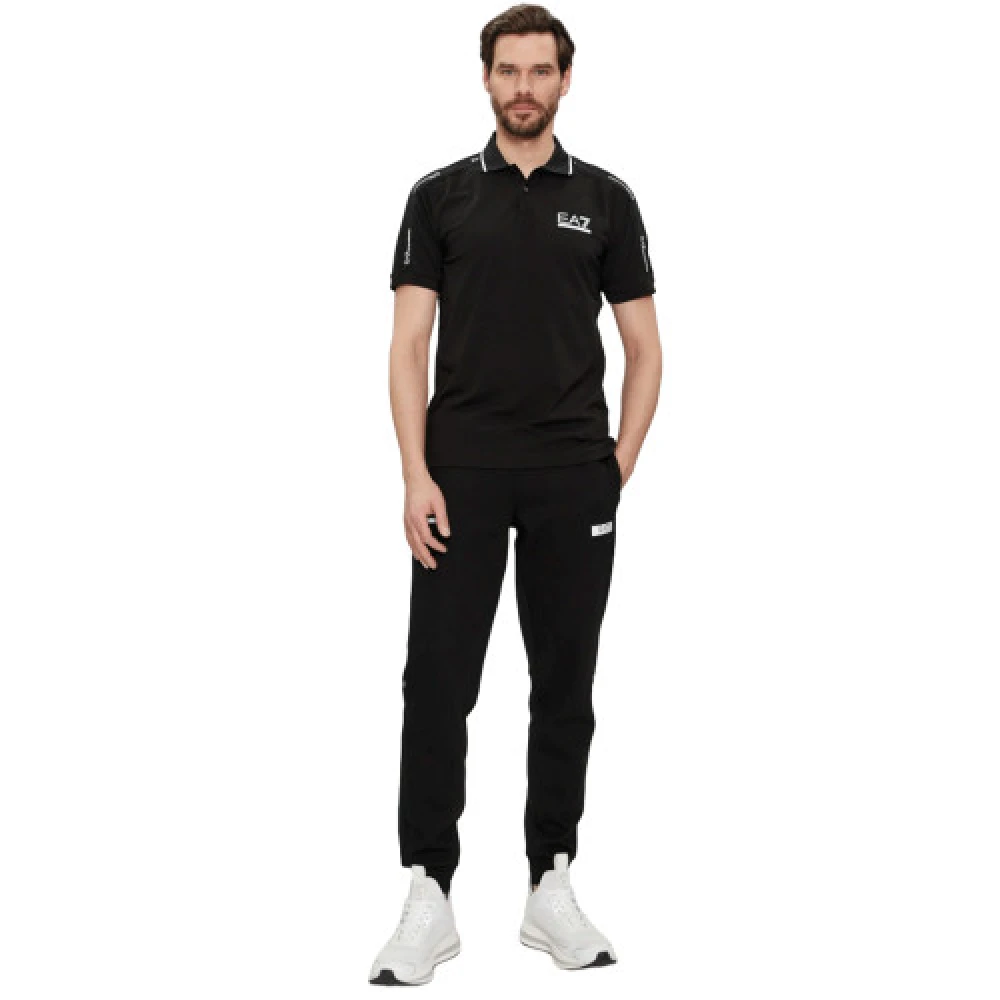 Emporio Armani EA7 Zwart Polo Shirt 3Dpf20 Pj03Z Black Heren