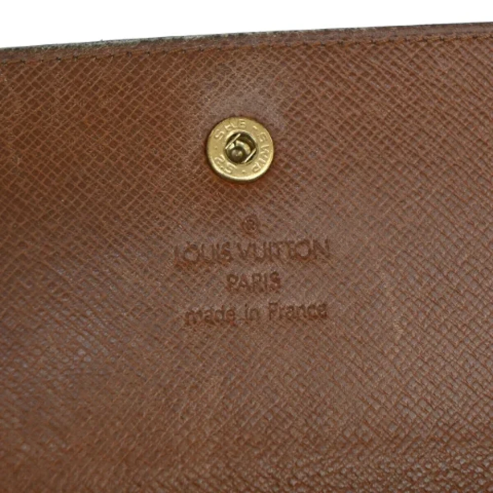 Louis Vuitton Vintage Pre-owned Canvas wallets Brown Dames