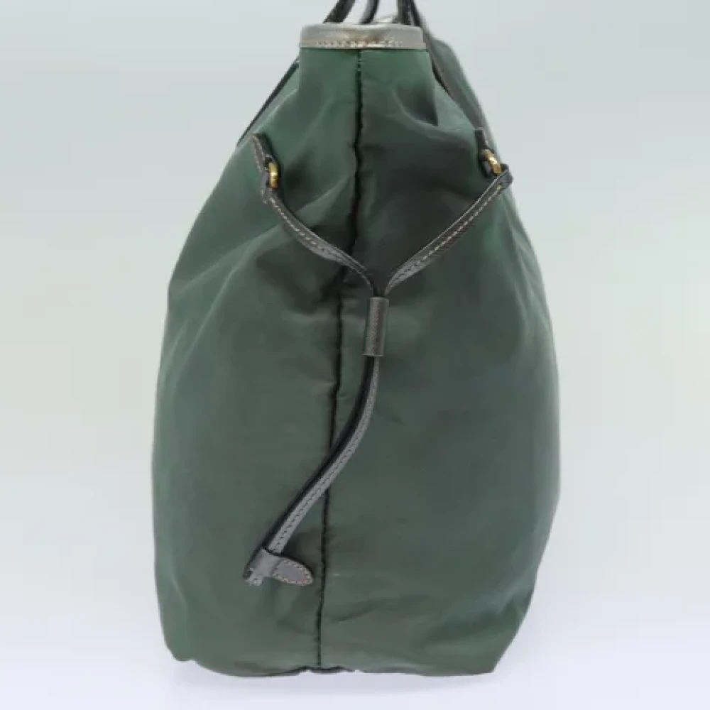 Prada Vintage Pre-owned Nylon totes Green Dames