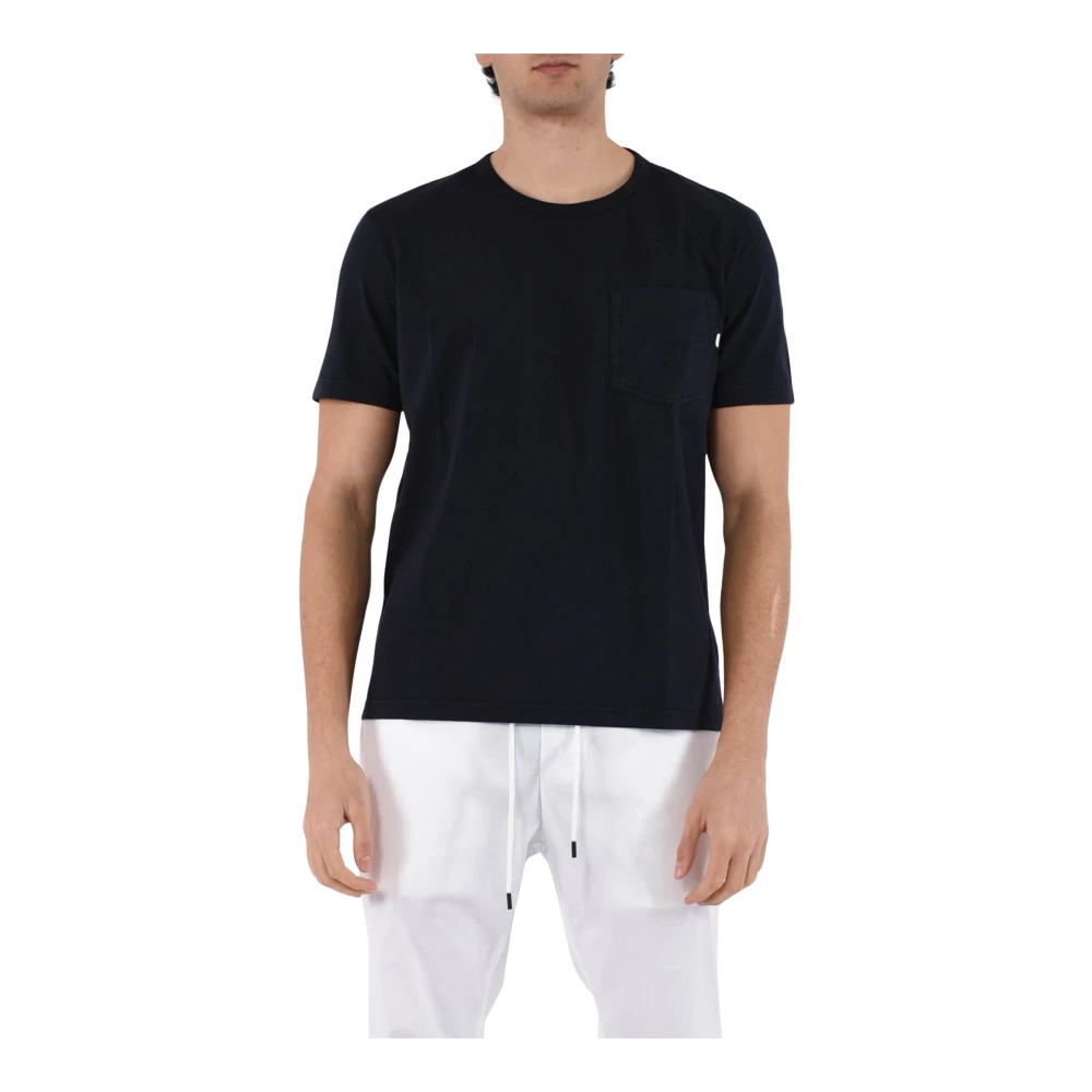Dondup Jersey T-shirt met zak Blue Heren