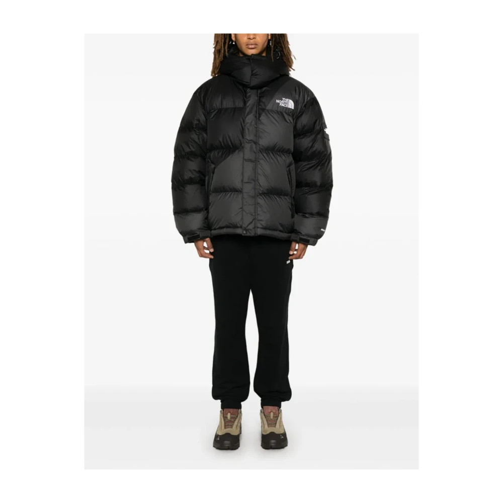 The North Face Zwarte jas met volledige rits en capuchon Black Heren