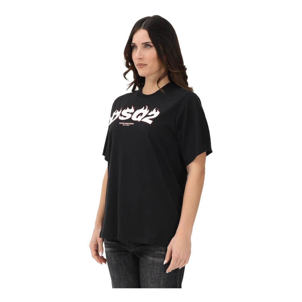 Dsquared2 Donna Nero - Short Sleeve T-Shirt - Tops - S