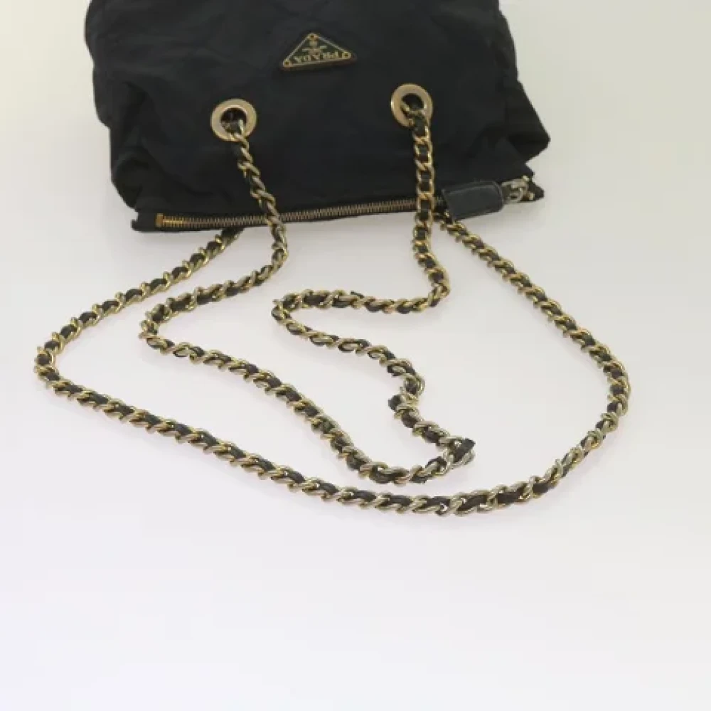Prada Vintage Pre-owned Metal shoulder-bags Blue Dames