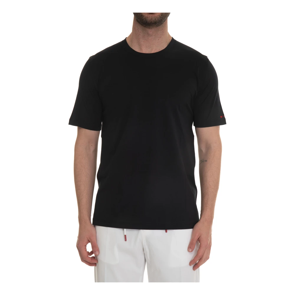 Kiton - Tops > T-Shirts - Black - Kiton - Modalova