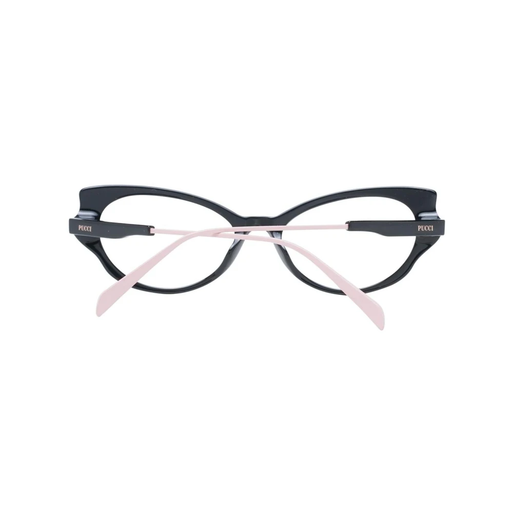 EMILIO PUCCI Zwarte Butterfly Style Optische Monturen Black Dames