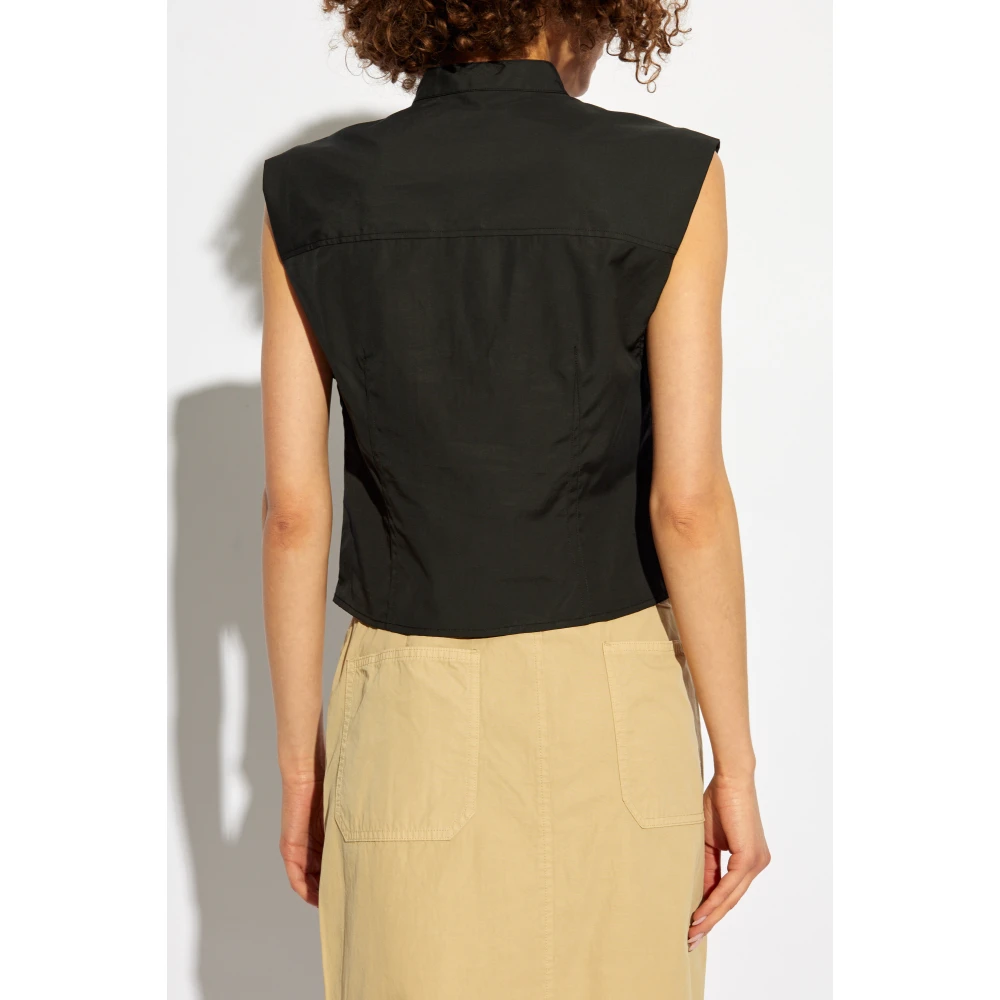 Rag & Bone Top Louisa Black Dames