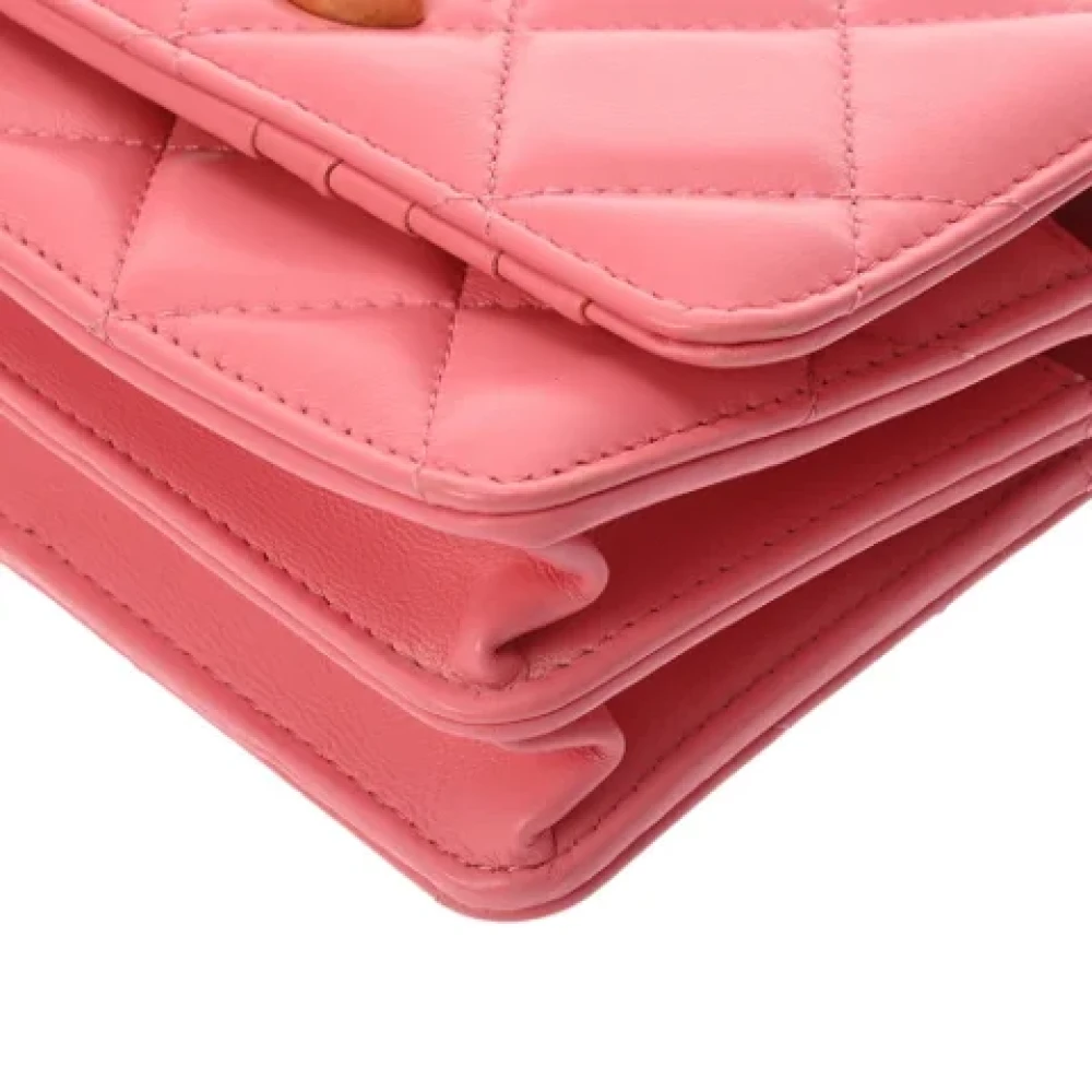 Chanel Vintage Pre-owned Fabric chanel-bags Pink Dames