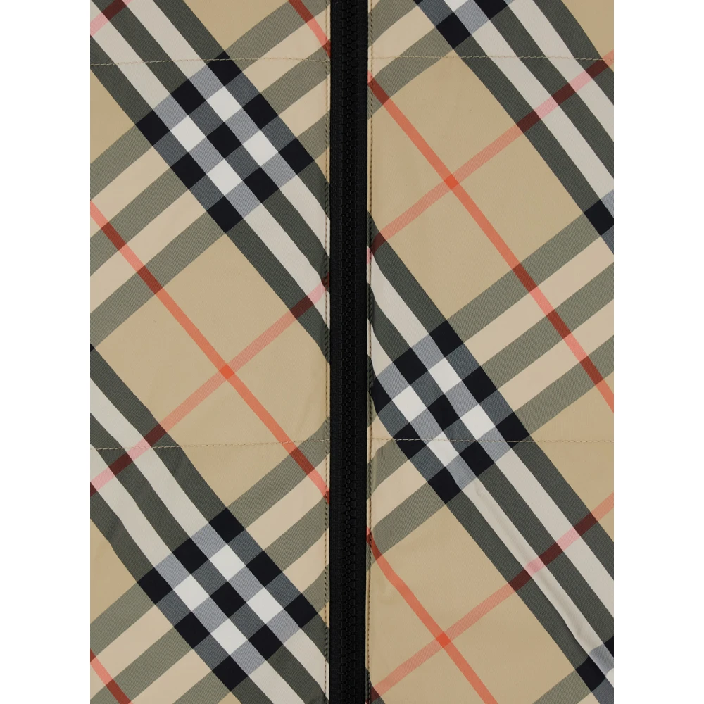 Burberry Omkeerbare donsjas met ruitmotief Beige Heren