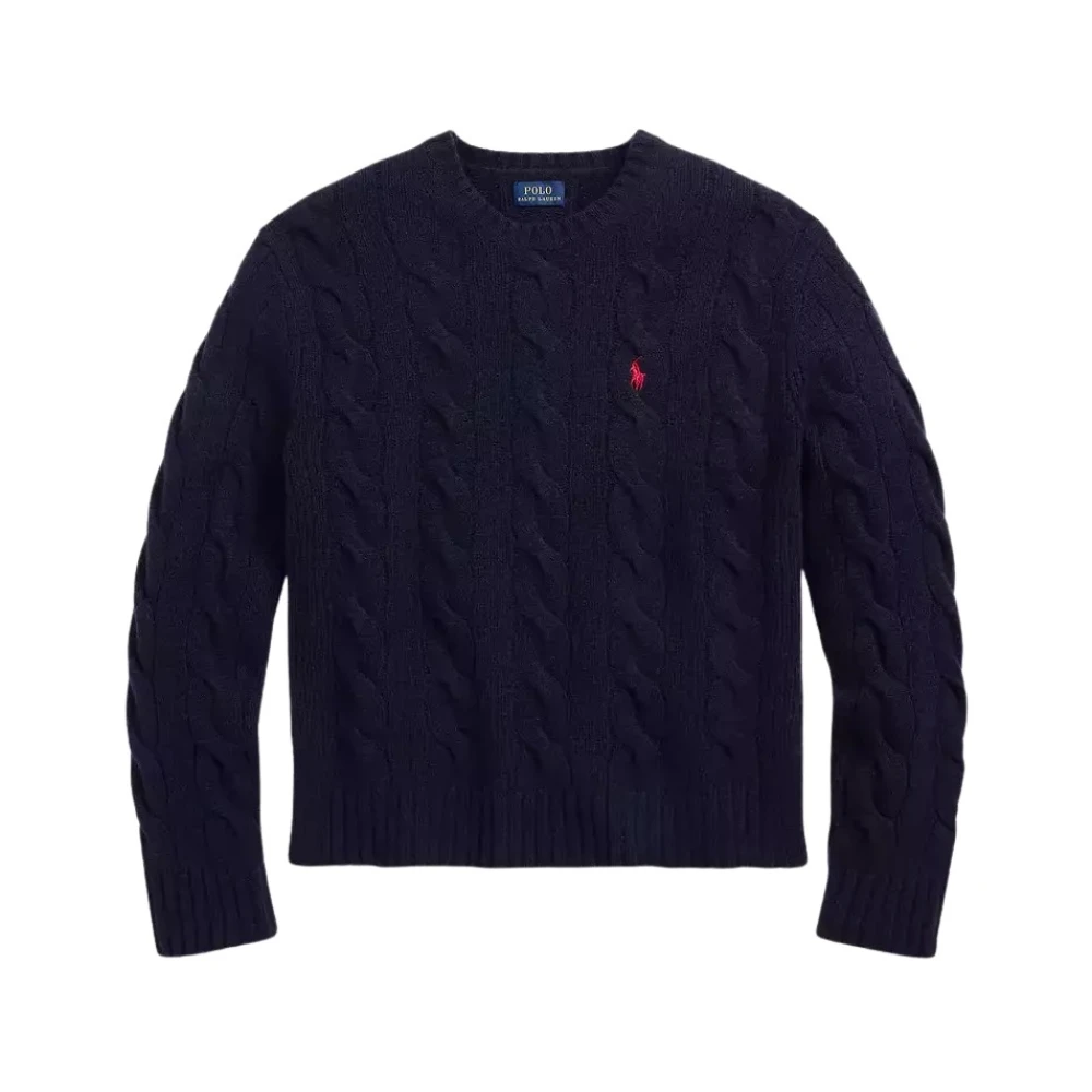 Ralph Lauren Navy wollen trui Blue Dames