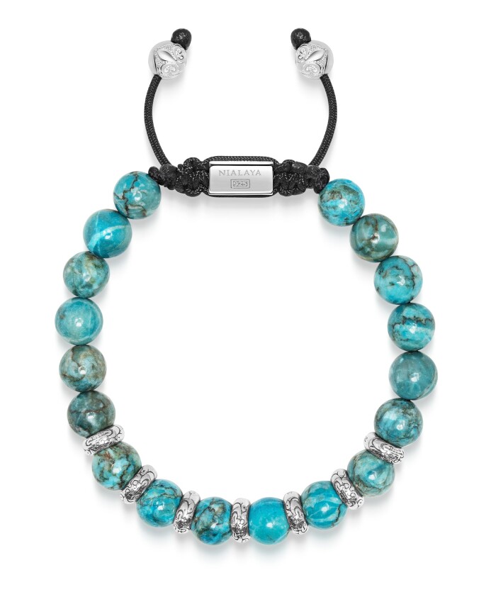 menand-39-s-sterling-silver-beaded-bracelet-with-turquoise