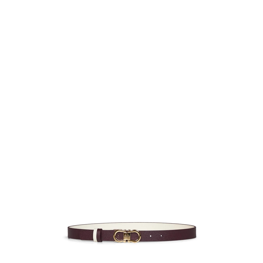 Ferragamo Donna Viola - Cintura Gancini Reversibile E Regolabile - Accessories - 80 Cm