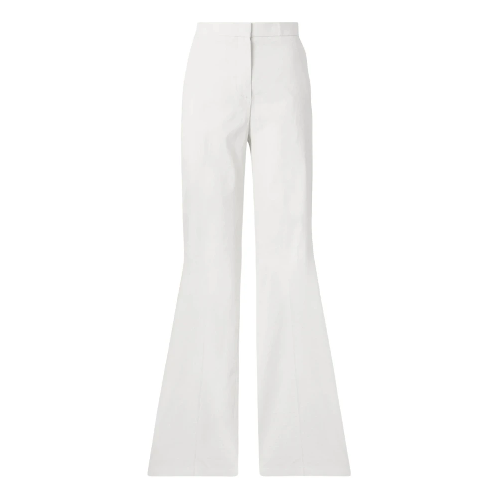 Pinko Women's White Wide Trousers, S, Jacopone Wide Trousers