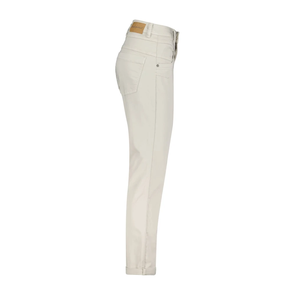 Red Button Comfort Stretch Sporty Jeans Beige Dames