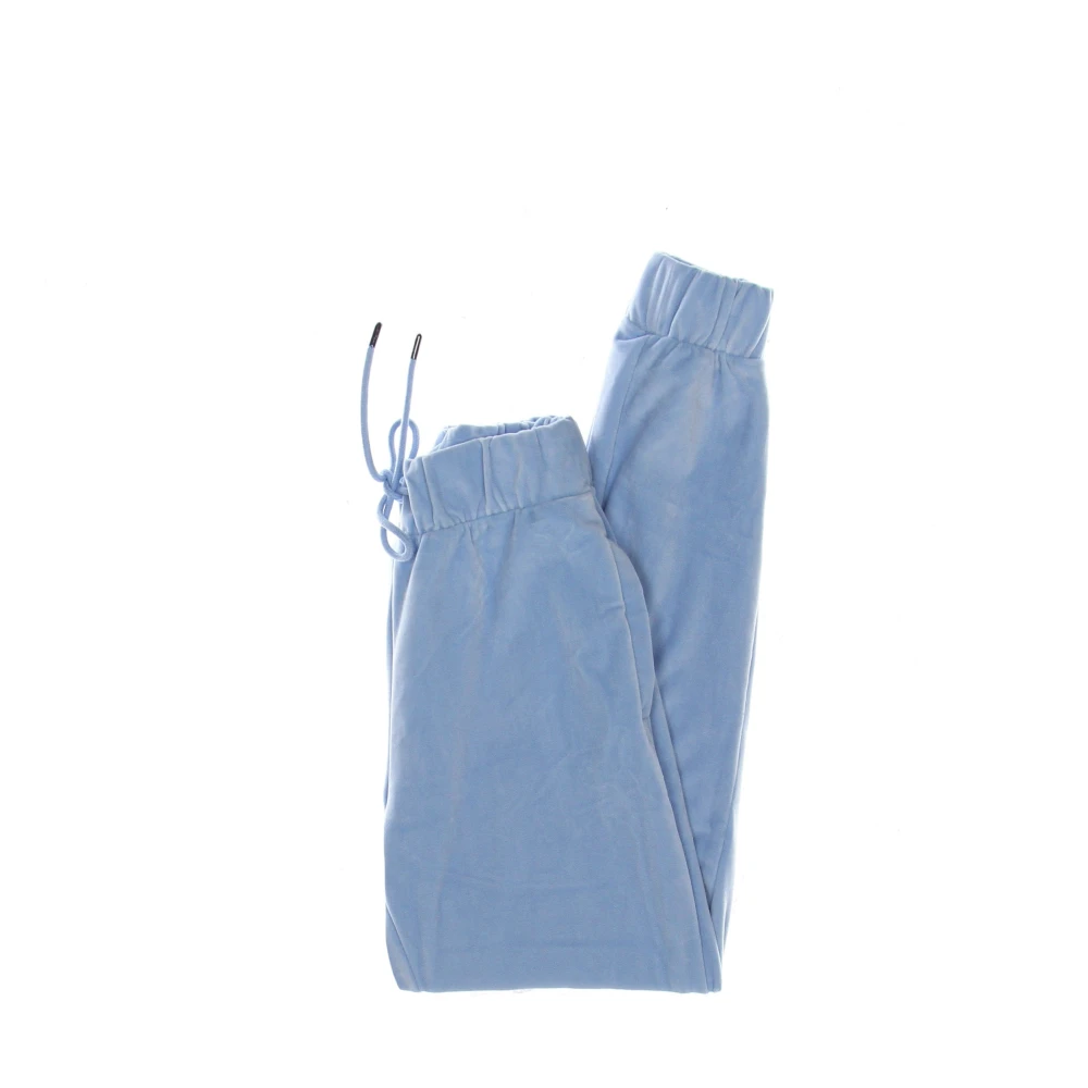 Karl Kani Velvet Lichtblauwe Chenille Broek Blue Dames