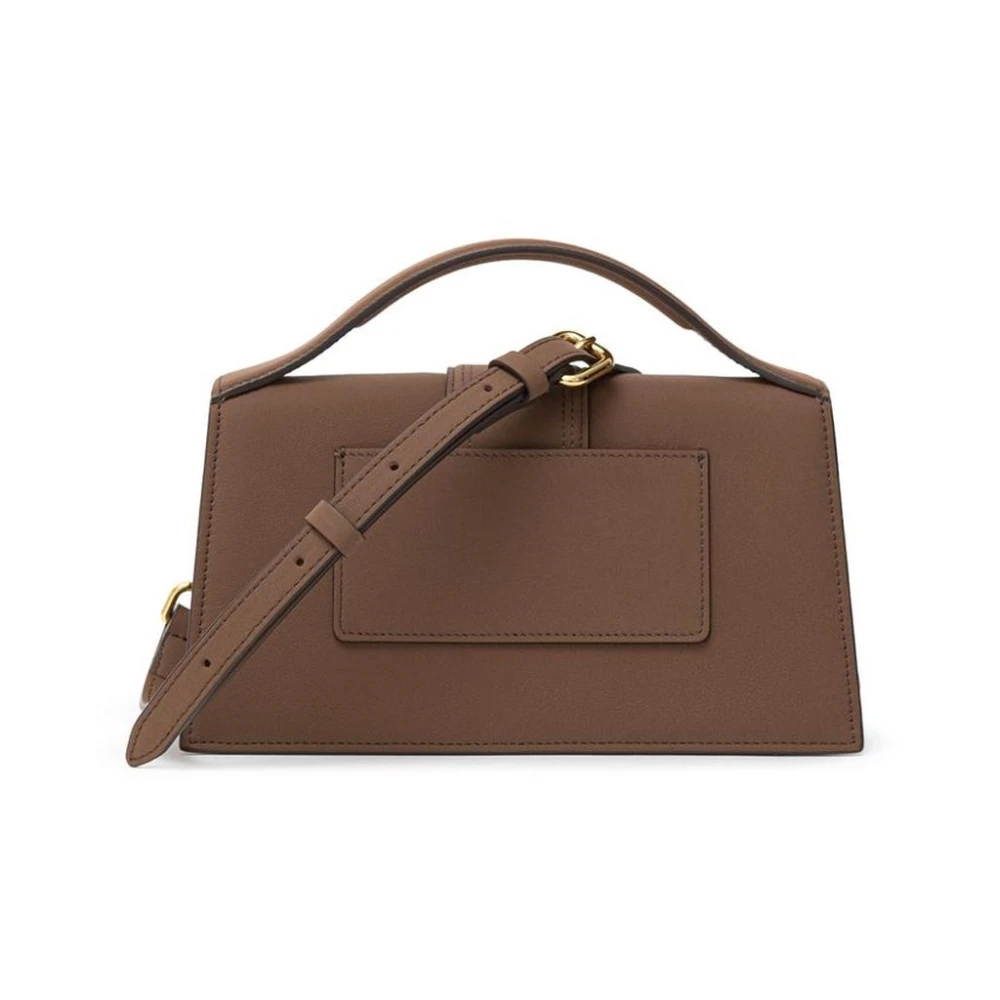Jacquemus Bruin lederen handtas met bovenhandvat Brown Dames