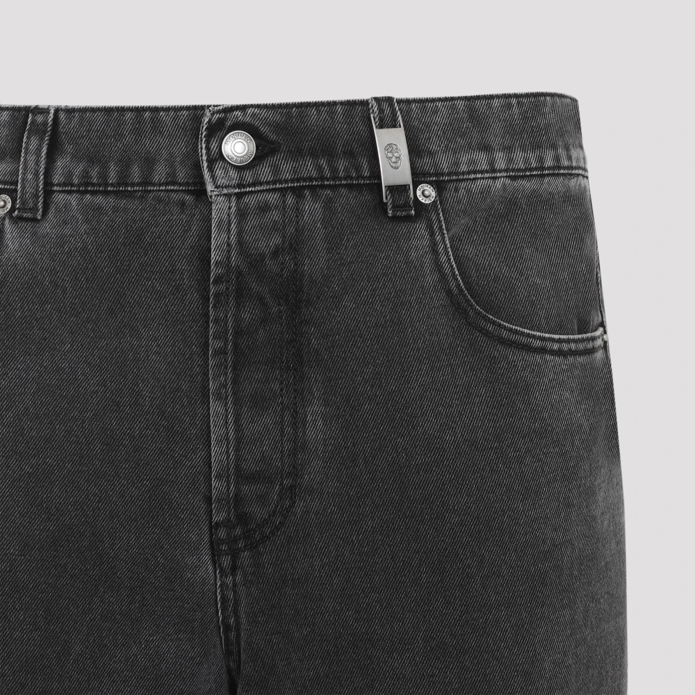 alexander mcqueen Zwarte Jeans voor Mannen Aw24 Black Heren