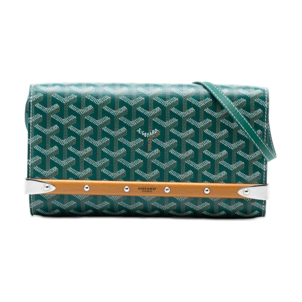 Goyard Vintage Women's Green Vintage Cross Body Bags, One Size, Pre-Owned Structured Shoulder Bag