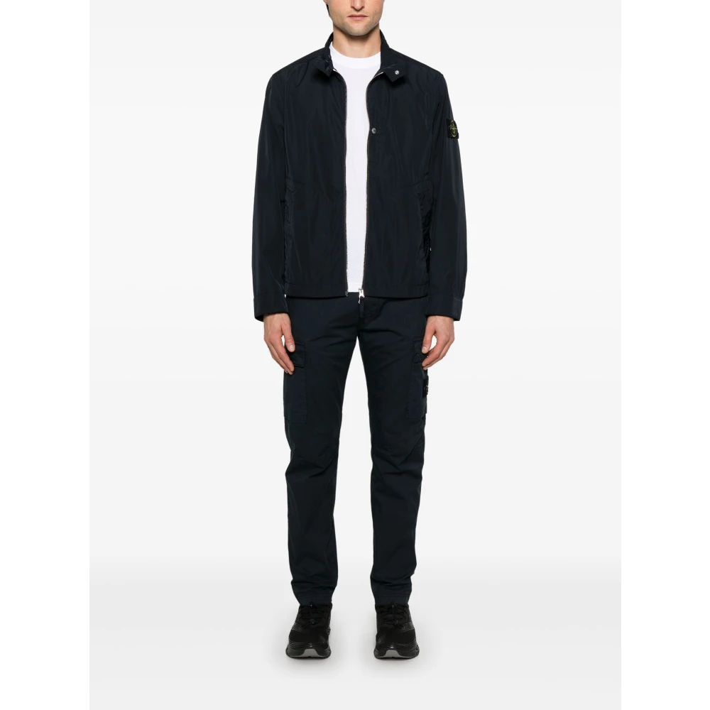 Stone Island Blauwe Casual Kleding voor Mannen Blue Heren
