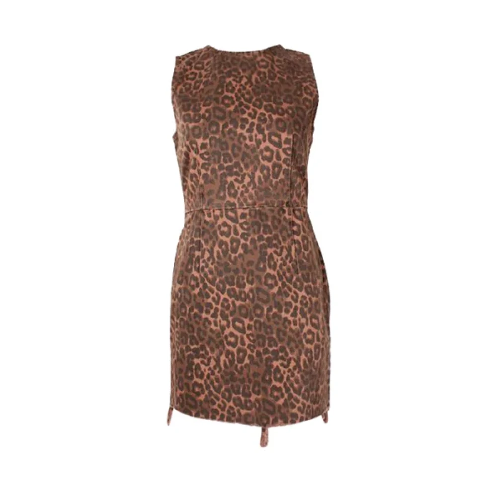 Alexander Wang Pre-owned Cotton dresses Brown Dames