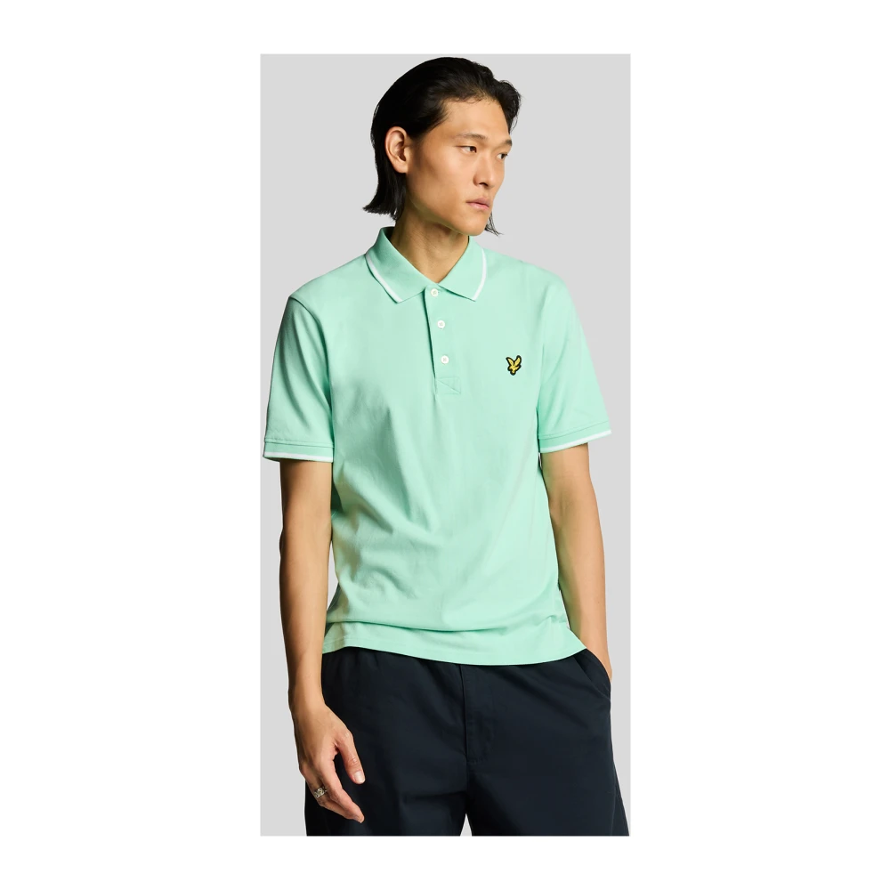Lyle & Scott SS Polo Shirts Tipped Polo Shirt Pink Heren